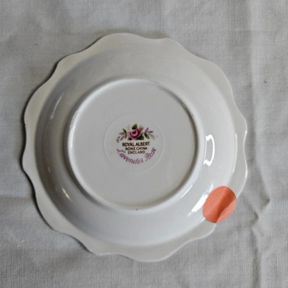Royal Albert Bone China Lavender Rose Pattern Butter Pat 4
